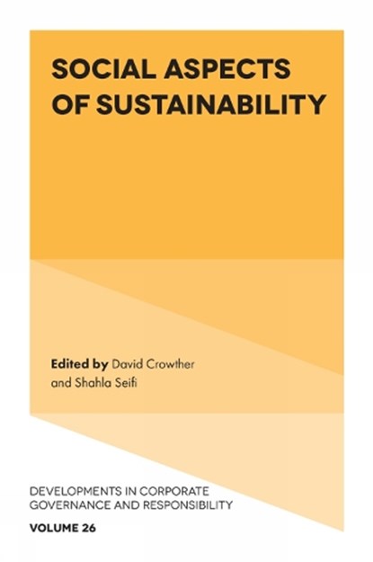 Social Aspects of Sustainability, David (Social Responsibility Research Network Crowther ; Shahla (Social Responsibility Research Network Seifi - Gebonden - 9781805927266