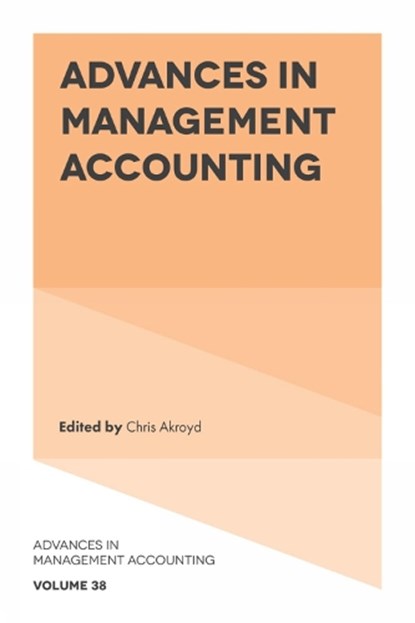 Advances In Management Accounting, Chris (University of Canterbury Akroyd - Gebonden - 9781805927389