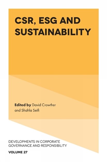CSR, ESG and Sustainability, David (Social Responsibility Research Network Crowther ; Shahla (Social Responsibility Research Network Seifi - Gebonden - 9781805927709