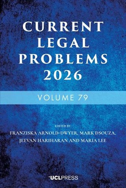 Current Legal Problems 2026,  - Paperback - 9781806551392