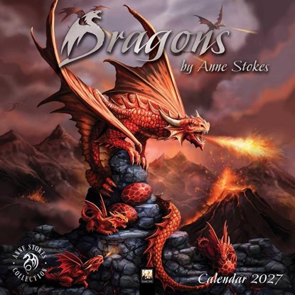 Dragons by Anne Stokes Wall Calendar 2027 (Art Calendar), Tree Flame - Paperback - 9781806940134
