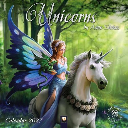 Unicorns by Anne Stokes Wall Calendar 2027 (Art Calendar), Tree Flame - Paperback - 9781806940141