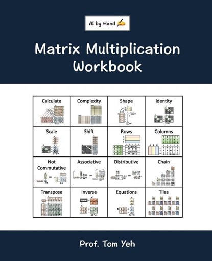 Matrix Multiplication Workbook, Tom Yeh - Paperback - 9781807609672