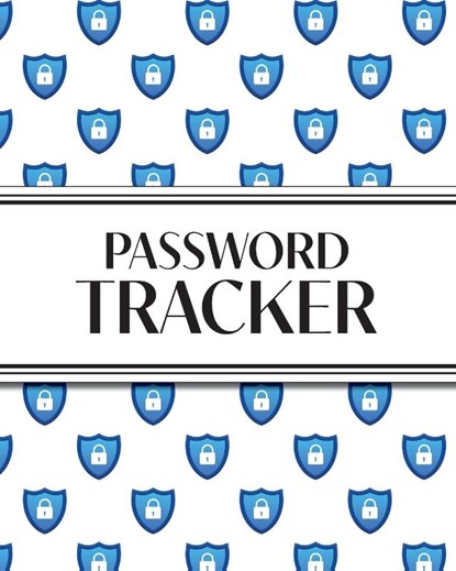 XL Large Print Password Tracker (Lock Shield Blue), Revive Stationery - Paperback - 9781834120386