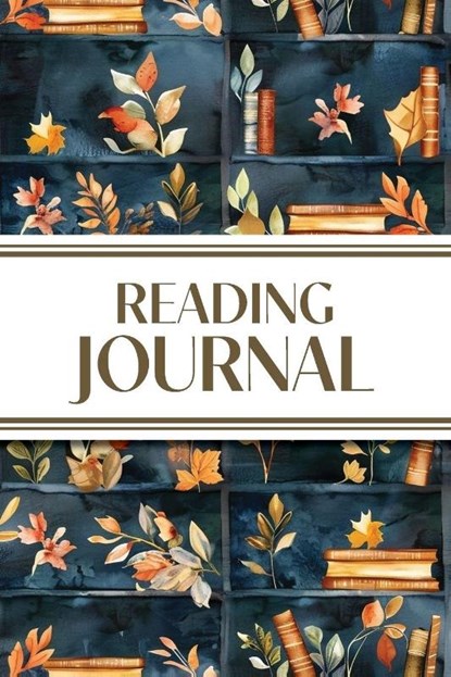 Reading Journal (Watercolor Fall Leaves Bookshelves), Revive Stationery - Paperback - 9781834121376
