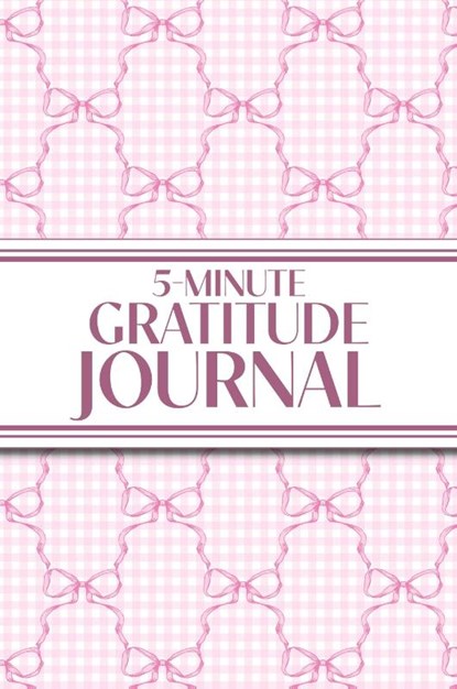 5-Minute Gratitude Journal (Pink Bows & Gingham), Revive Stationery - Paperback - 9781834121413