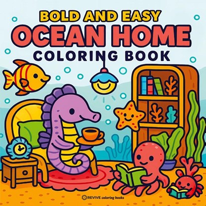 Bold & Easy Ocean Home Coloring Book, Revive Coloring Books - Paperback - 9781834121741