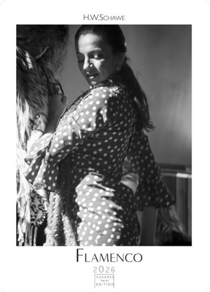 Flamenco schwarz-weiss Kalender 2026 - Wandkalender | Fotokalender | Tanzkalender| Spanien 42x59cm - . mit eindrucksvollen Flamenco-Fotos, Tanz & Musik - Perfekt für Fans spanischer Kultur & Andalusien., H. W. Schawe - Paperback - 9781835244715