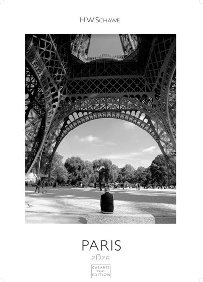 Paris schwarz-weiss Kalender 2026 - Wandkalender | Fotokalender Frankreich 29x21cm - Stilvoller Paris Schwarz-Weiß 2026 - - Ideal für Kunst- und Reisefreunde, niet bekend - Paperback - 9781835245200