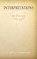 Interpretations, Paul H Simmons - Paperback - 9781835385708