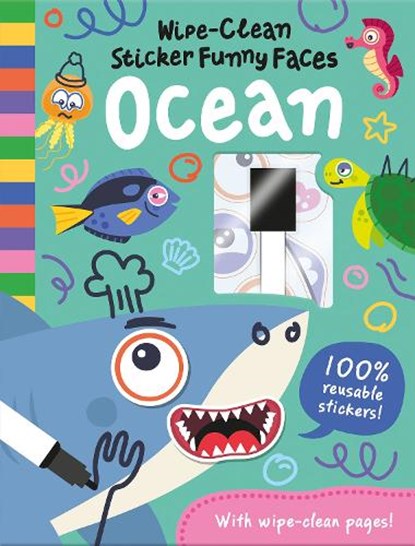 Wipe-Clean Sticker Funny Faces Ocean, Rob Abbott - Gebonden - 9781835550380