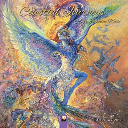 Celestial Journeys by Josephine Wall Wall Calendar 2026 (Art Calendar), Tree Flame - Paperback - 9781835623169