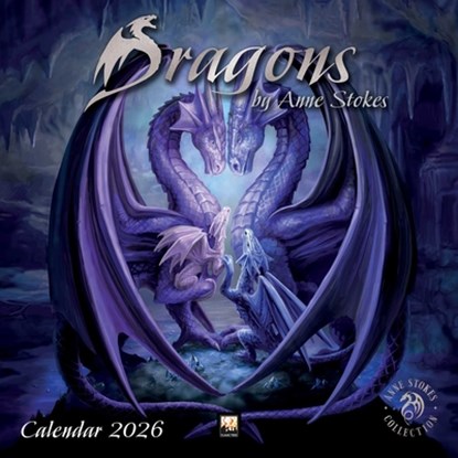 Dragons by Anne Stokes Wall Calendar 2026 (Art Calendar), Tree Flame - Paperback - 9781835623183