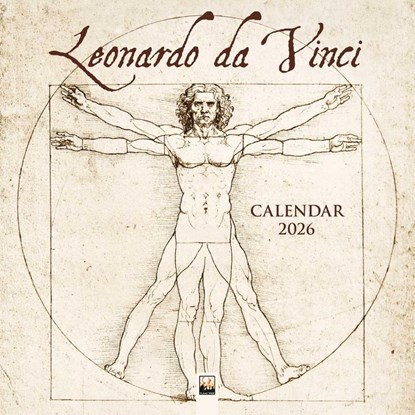 Leonardo da Vinci Wall Calendar 2026 (Art Calendar), Tree Flame - Paperback - 9781835623343