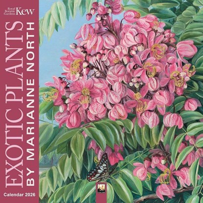 Kew Gardens: Exotic Plants by Marianne North Wall Calendar 2026 (Art Calendar), Tree Flame - Paperback - 9781835623916