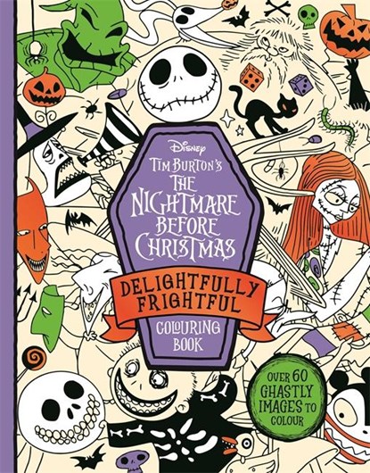 Disney Tim Burton's The Nightmare Before Christmas: Delightfully Frightful Colouring Book, Walt Disney - Paperback - 9781835870716