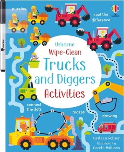 Wipe-Clean Trucks and Diggers Activities, Kirsteen Robson - Paperback - 9781836052227