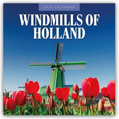 Windmills of Holland 2026 Square Wall Calendar, Red Robin - Paperback - 9781837010325
