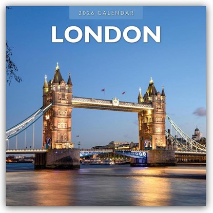 London 2026 Square Wall Calendar, Red Robin - Paperback - 9781837010394