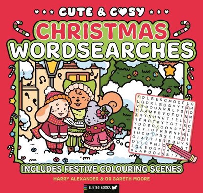 Cute & Cosy Christmas Wordsearches, Dr Gareth Moore ; Harry Alexander - Paperback - 9781837252022