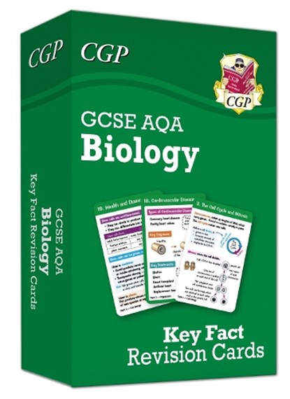 New GCSE Biology AQA Key Fact Revision Cards - Summary cards for quick revision, CGP Books - Gebonden - 9781837742363
