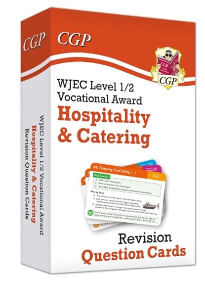 New WJEC Level 1/2 Vocational Award in Hospitality & Catering: Revision Question Cards, CGP Books - Gebonden - 9781837742493