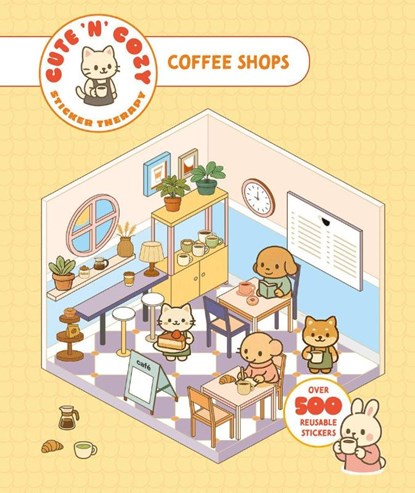 Cute 'n' Cozy Sticker Therapy: Coffee Shops, Skittledog - Paperback - 9781837761395