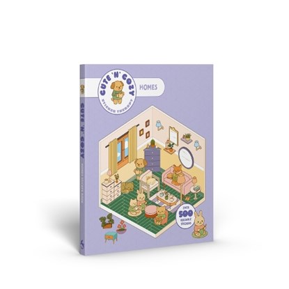 Cute 'n' Cozy Sticker Therapy: Homes, Skittledog - Paperback - 9781837761418
