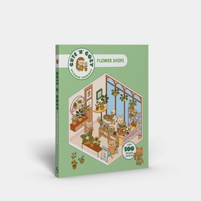 Cute 'n' Cozy Sticker Therapy: Flower Shops, Skittledog - Paperback - 9781837761425