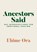 Ancestors Said, Ehime Ora - Paperback - 9781837820603