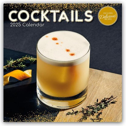 Cocktails 2025 - 16-Monatskalender, The Gifted Stationery Co. Ltd - Paperback - 9781837889952