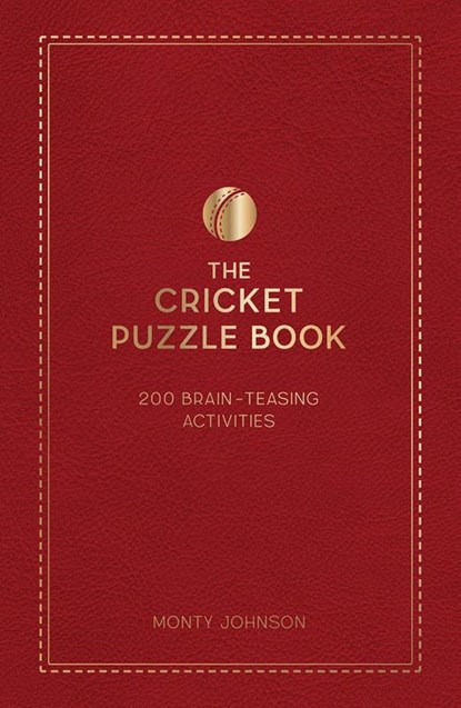 The Cricket Puzzle Book, Monty Johnson - Gebonden - 9781837997640