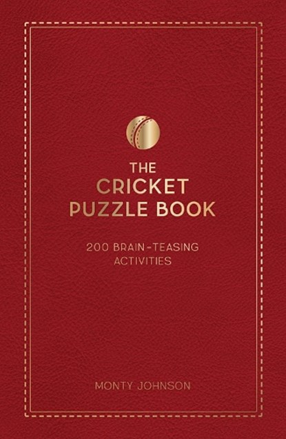 The Cricket Puzzle Book, Monty Johnson - Gebonden - 9781837997640