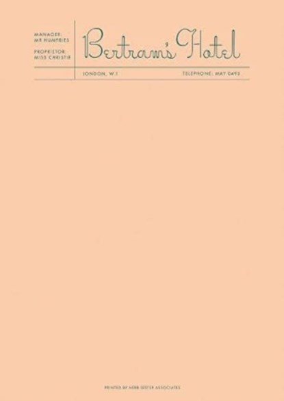 Fictional Hotel Notepads: Bertram's Hotel, Herb Lester Associates - Gebonden - 9781838216764