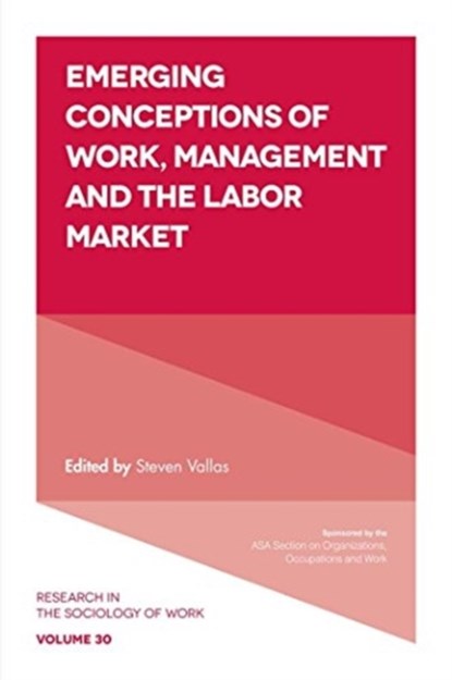 Emerging Conceptions of Work, Management and the Labor Market, STEVEN (NORTHEASTERN UNIVERSITY,  USA) Vallas - Paperback - 9781838679248