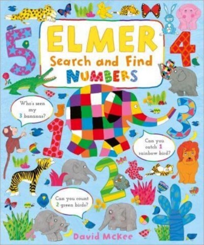 Elmer Search and Find Numbers, David McKee - Overig - 9781839131653