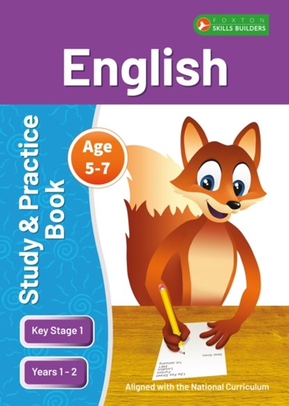 KS1 English Study and Practice Book for Ages 5-7 (Years 1 - 2) Perfect for learning at home or use in the classroom, Foxton Books - Paperback - 9781839251221