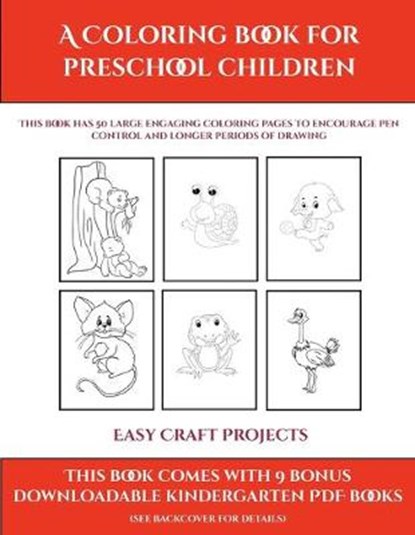 Easy Craft Projects (A Coloring book for Preschool Children), MANNING,  James - Paperback - 9781839291005