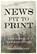 News Fit To Print, Christopher Dodd - Paperback - 9781839527616