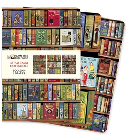 Bodleian Libraries Set of 3 Midi Notebooks, Flame Tree Studio - Overig - 9781839644726