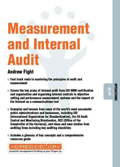 Measurement and Internal Audit, Andrew Fight - Paperback - 9781841124018