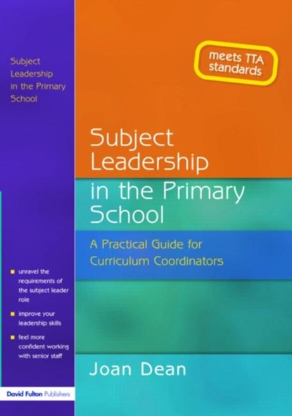 Subject Leadership in the Primary School, Joan Dean - Paperback - 9781843120834