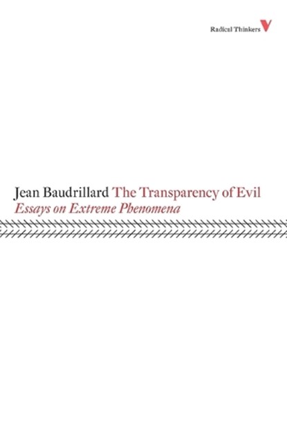 The Transparency of Evil, Jean Baudrillard - Paperback - 9781844673452