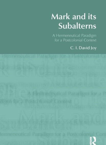 Mark and its Subalterns, David Joy - Gebonden - 9781845533274