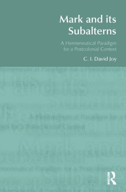 Mark and its Subalterns, David Joy - Paperback - 9781845533281