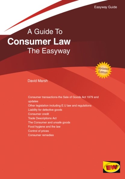 Guide To Consumer Law, David Marsh - Paperback - 9781847167590