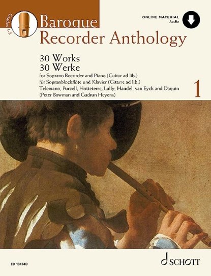 Baroque Recorder Anthology   Vol. 1, Peter Bowman ;  Gudrun Heyens - Gebonden - 9781847615398