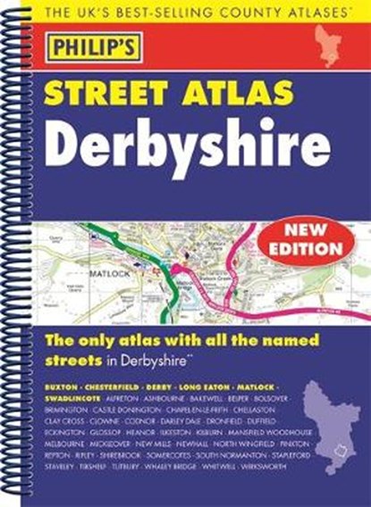 Philip's Street Atlas Derbyshire, Philip's Maps - Paperback - 9781849074292