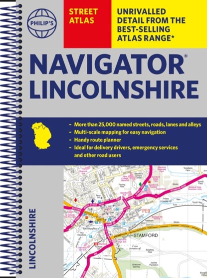 Philip's Street Atlas Navigator Lincolnshire, Philip's Maps - Overig - 9781849075718