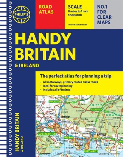 Philip's Handy Road Atlas Britain, Philip's Maps - Gebonden - 9781849075770